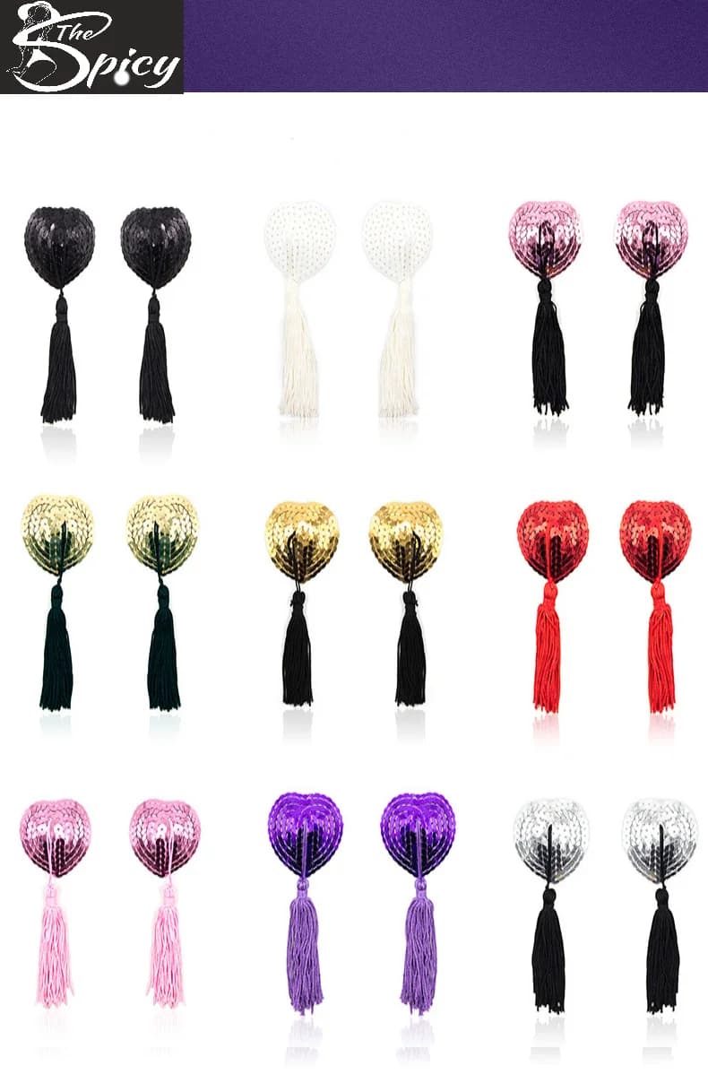 Reusable PU Leather Ring Nipple Sticker Pair Eco-Friendly Packing