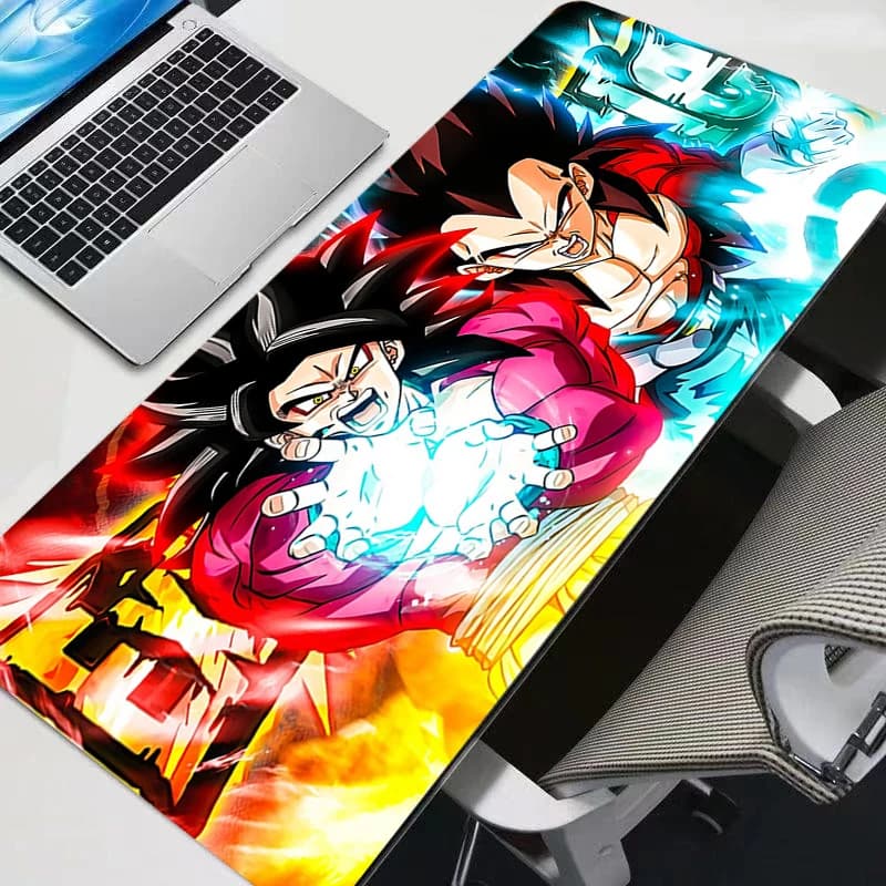 XXL Mouse Pad Anime Gamer Computer Mousepad Dragon Ball Vegeta Gaming Accessories Tablet Varmilo Keyboard Durable Mausepad