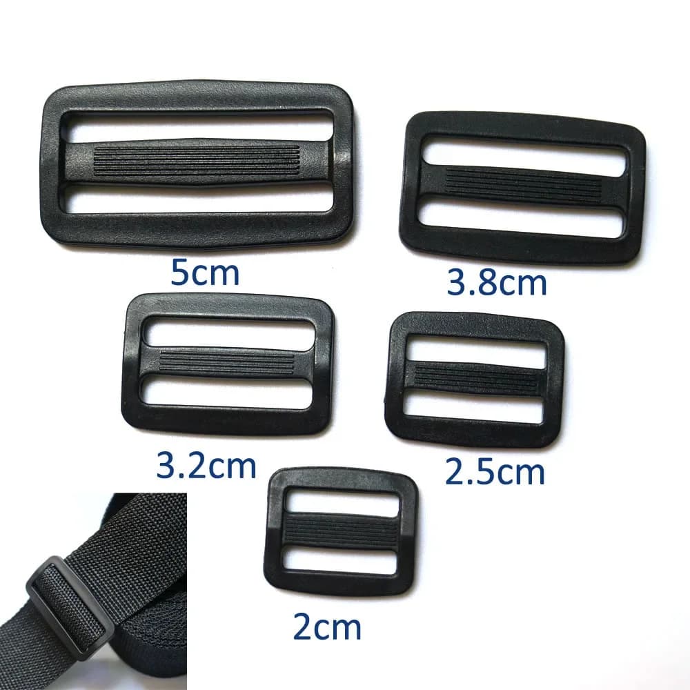5 pz/lotto da 2 cm a 5 cm nero forte tessitura staccare fibbia per borse sportive all'aria aperta accessori da viaggio per bagagli zaino