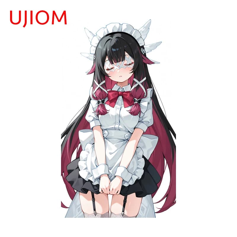 UJIOM Maid Colombia Genshin Impact Adesivi murali decorativi, Adesivo per fermaporta, Decorazione per interni con immagine protettiva dal sole