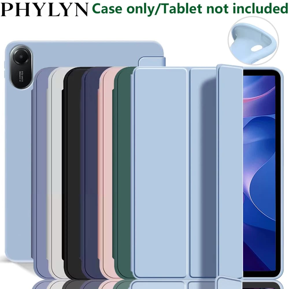 Custodia Flip Tablet per Redmi Pad 2 11 pollici 2025, Smart Cover con supporto a tre ante con portapenne e guscio posteriore in TPU morbido