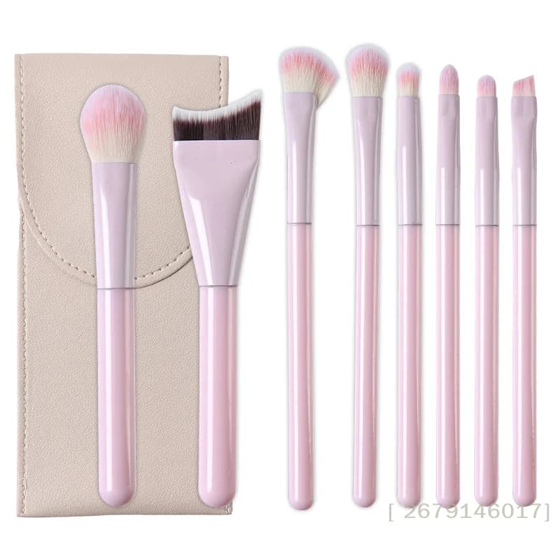 {HBA17} 1/8 pieces brushes for make-up foundation shade fard brush cosmetic hair soft make-up tools with purse obrazY26").