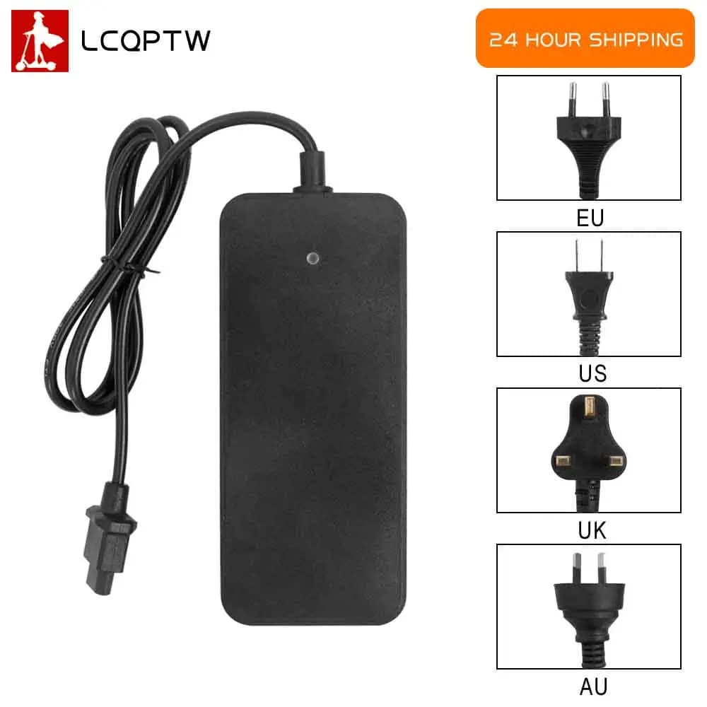 Caricabatteria per scooter 53,5 V 2A per NIU KQi2 KQi3 Caricatore per scooter elettrico EU US UK AU Plug Parti dell'adattatore di ricarica Ebike