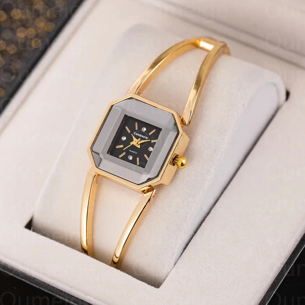 Orologio da donna stile semplice Orologio da polso analogico al quarzo cavo di lusso delle migliori marche Orologio da donna elegante moda Orologio regalo reloj Mujer