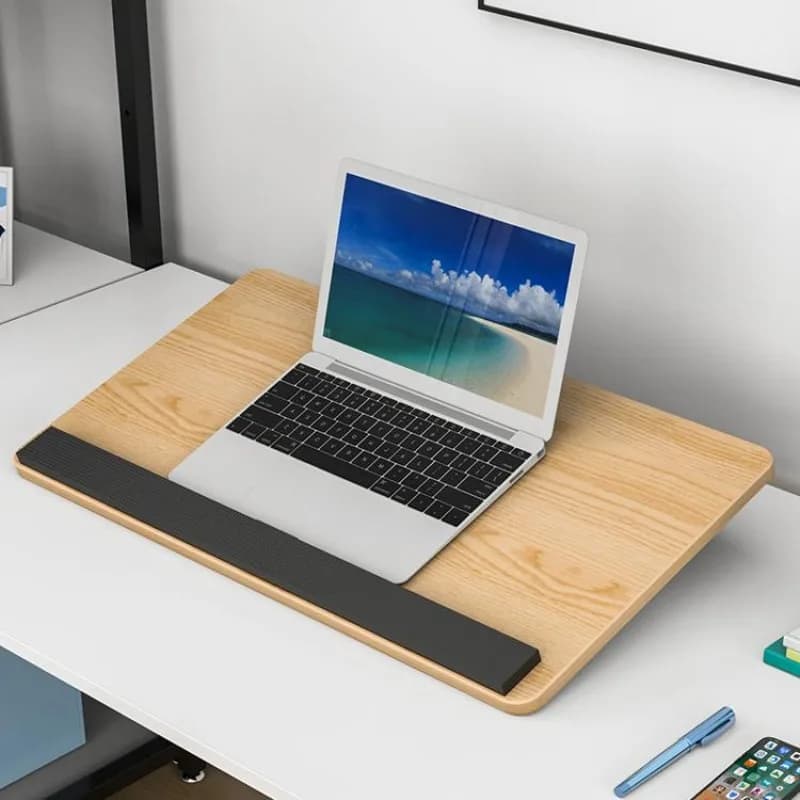 Lavagna da scrivania con inclinazione regolabile per bambini che leggono il correttore di postura ergonomico, supporto per laptop in legno massello, scrivania per studenti