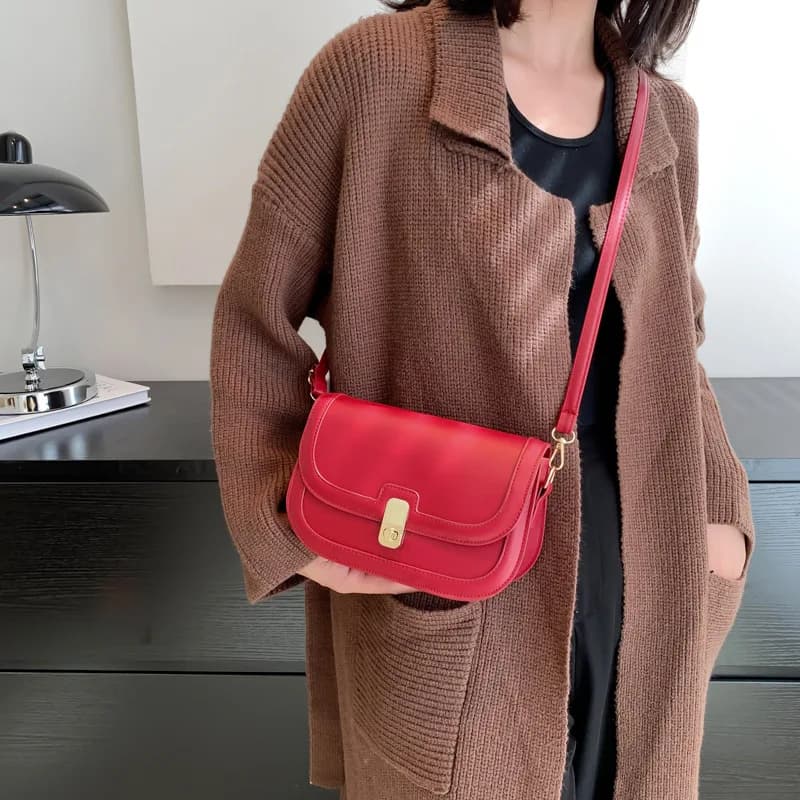 Borsa a Tracolla da Donna alla Moda e Versatile, Borsa Quadrata Piccola, Popolare Nuovo Stile 2025, Borsa a Mano da Donna