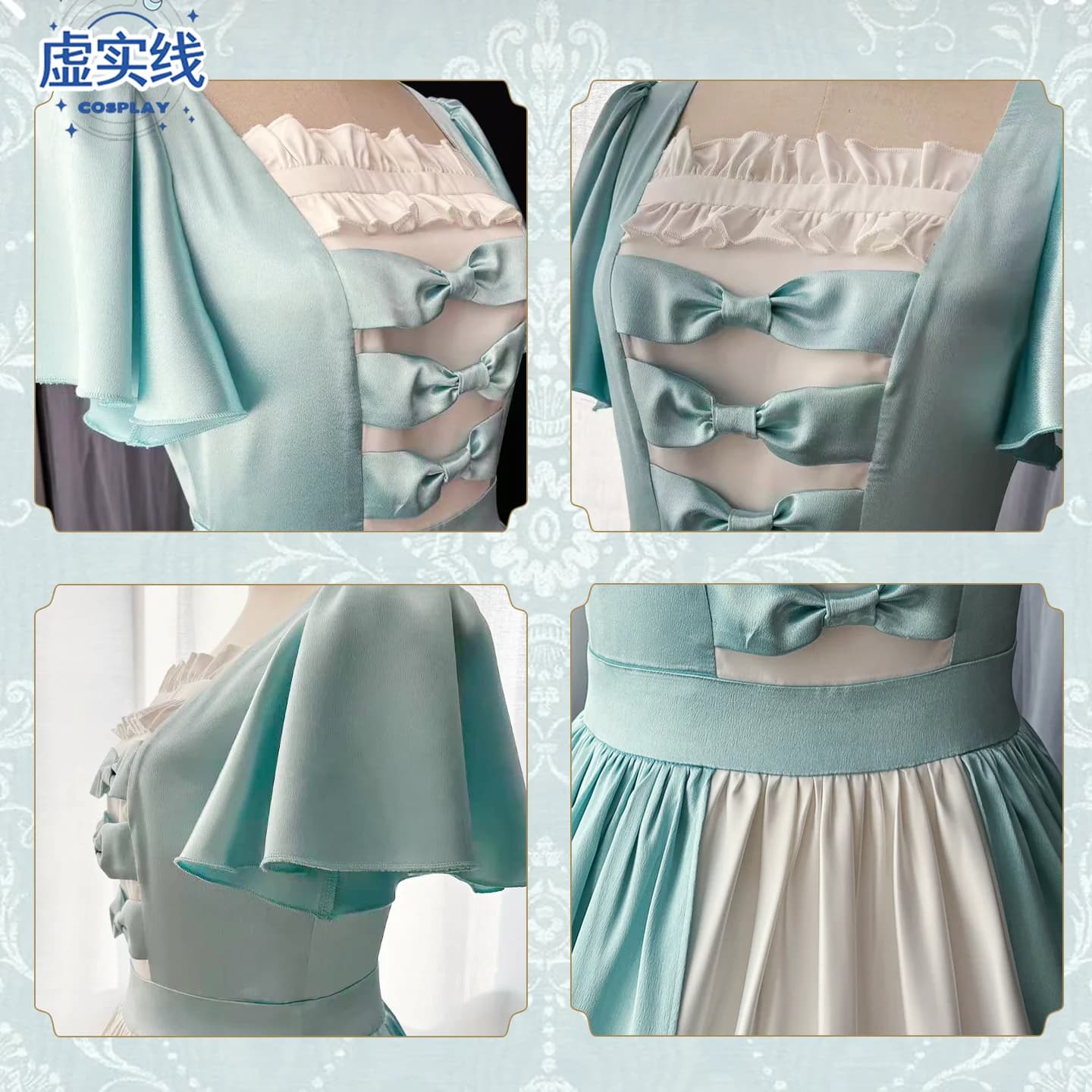 Anime Frieren: Beyond Journey's End Cosplay Costume Wig White And Green Dress For 2026 Women Halloween Carnival Party Dress Up