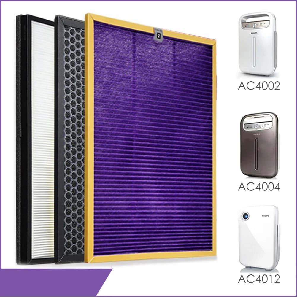 3 pz/lotto OEM di alta qualità, Kit filtri di ricambio AC4121 + AC4123 + AC4124 per parti del purificatore d'aria Philips AC4002 AC4004 AC4012