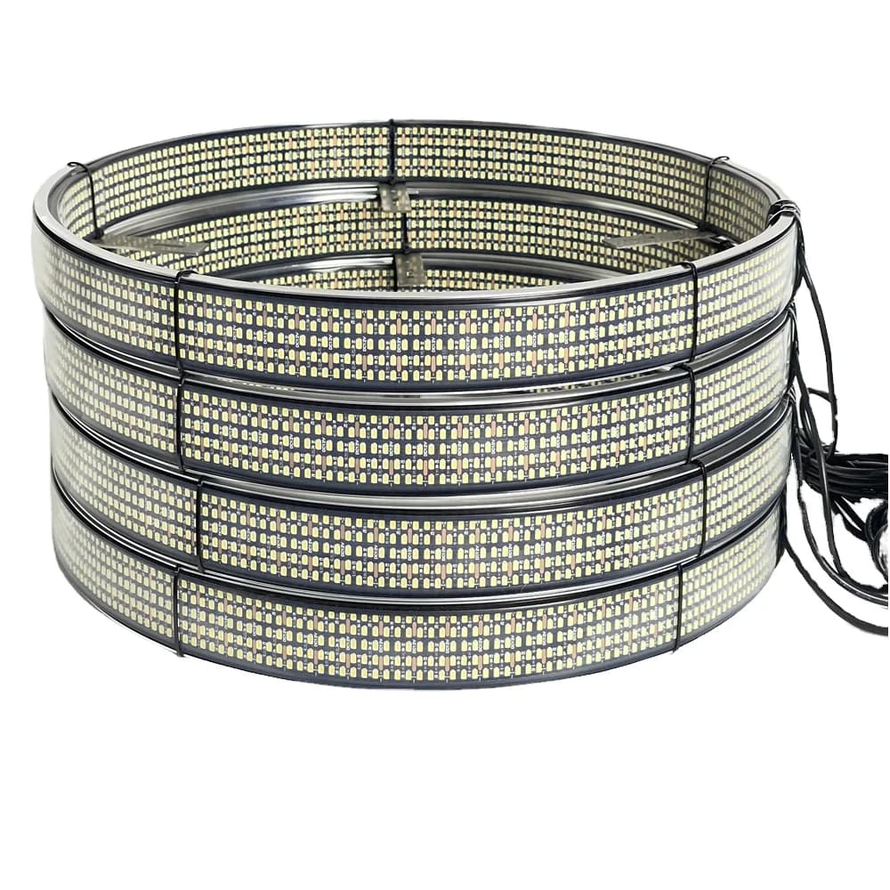 10-row LED wheel lights, LED illuminated wheel rings, pure white wheel lights