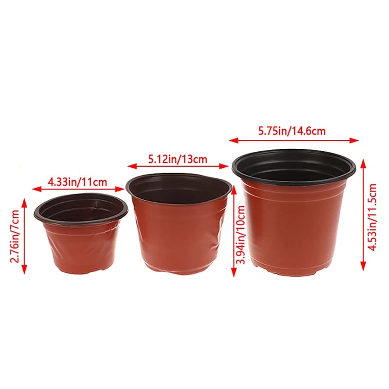 10 pieces plastic plant vases growing flower pots for succulent plants pot from small flower pot simple
