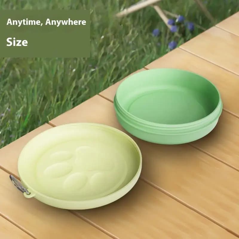1pc Pet Travel Bowl Pet Outdoor Portable Dog Food Bowl Snack Box Multifunctional Dog And Cat Outdoor Bowl Feeding Water