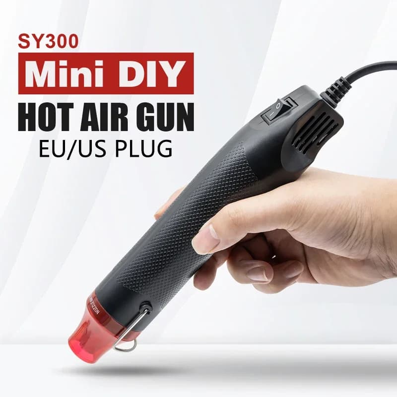 JCD 300W Mini Pistola di Calore Elettrica Tenuto In Mano di Saldatura Pistola Ad Aria Calda Asciugacapelli per 220V/110V FAI DA TE Mestiere Goffratura Involucro Termoretraibile PVC