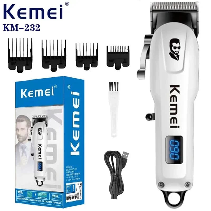 Kemei Tagliacapelli piccolo per uomo Mini Barba Tagliacapelli Tagliacapelli professionale Taglio di capelli elettrico ricaricabile