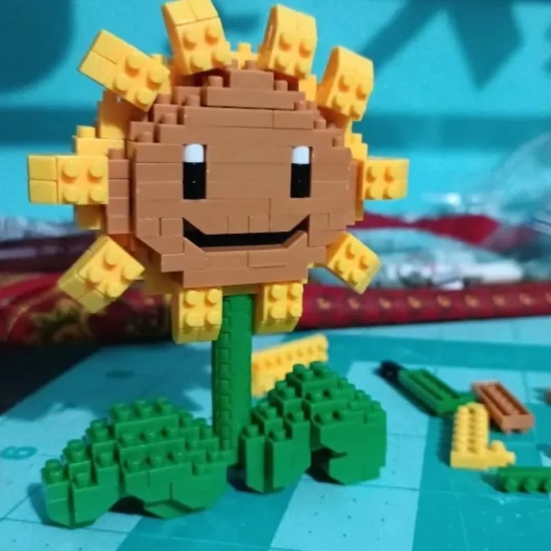 Piante VS Zombies Blocchi Piccolo Cartone Animato Mini Building Block Peashooter SunFlower Chomper Assemblare Action Model Doll Toy per I Bambini
