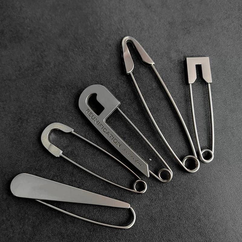 Trendy Large Pins For Clothing Metal Safety Pins Jeans Dress Scarf Adjustable Pins Accessories