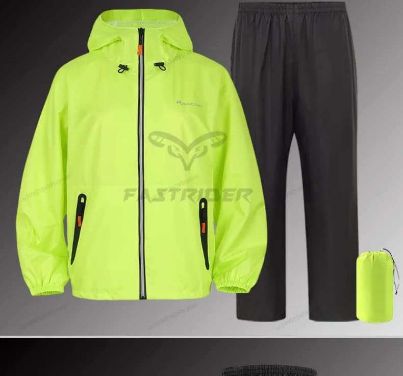 Tuta per l'estate Impermeabile da moto unisex Nuovo impermeabile impermeabile per adulti Leggero e traspirante Abbigliamento antipioggia per esterni