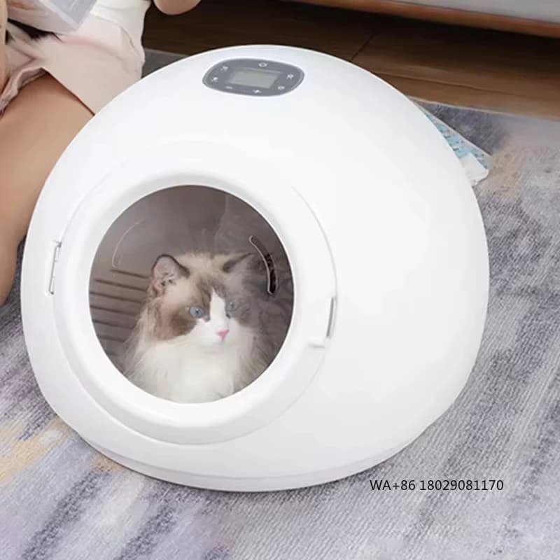 Automatic box for pet hair dryer Dog grooming 360-degree dog fan Adjustable temperature Pet dryer Pet drying box Pet drying box