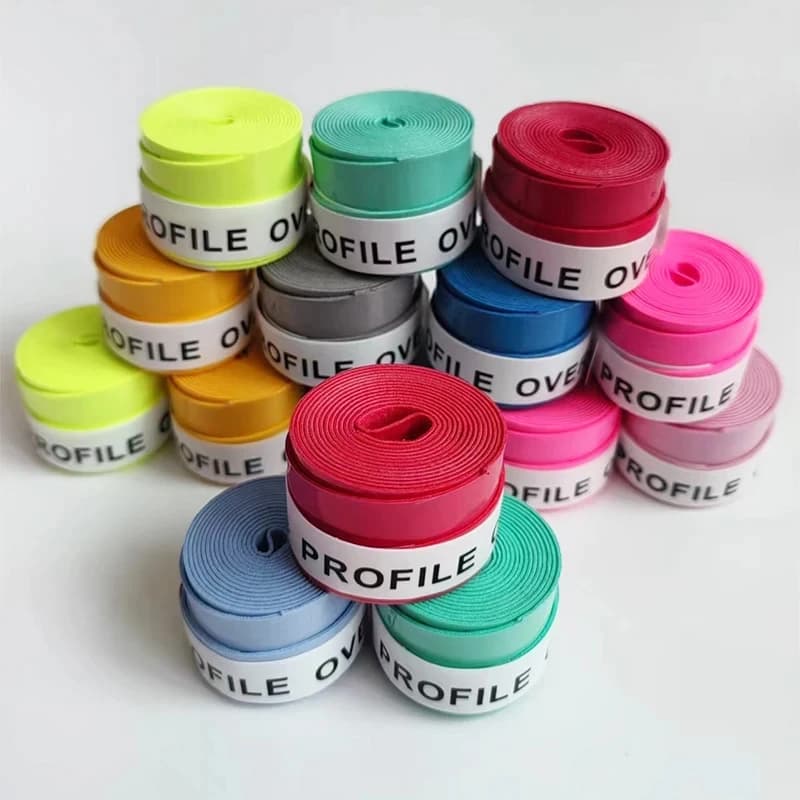 12 pieces racket overgrip band for sweat absorption tennis racket by badminton hand glue tennis handle pu anti slip overgrip fishing rod grip