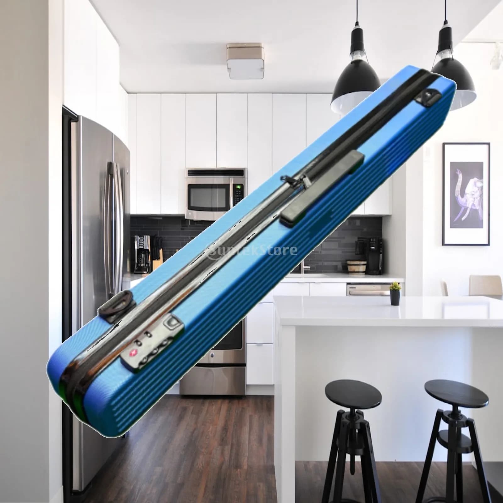 ABS Billiard Cue Case Waterproof Hard Pool Cue Bag Four Slots Organizer for Billiard Accessories Storage