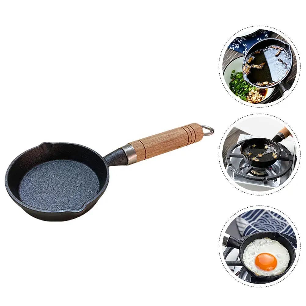 Uniform Heating Anti-adhesive pan, Liscia surface, Rapid Heat-Conduction, Mini Pancake pan, Omelette and Eggs