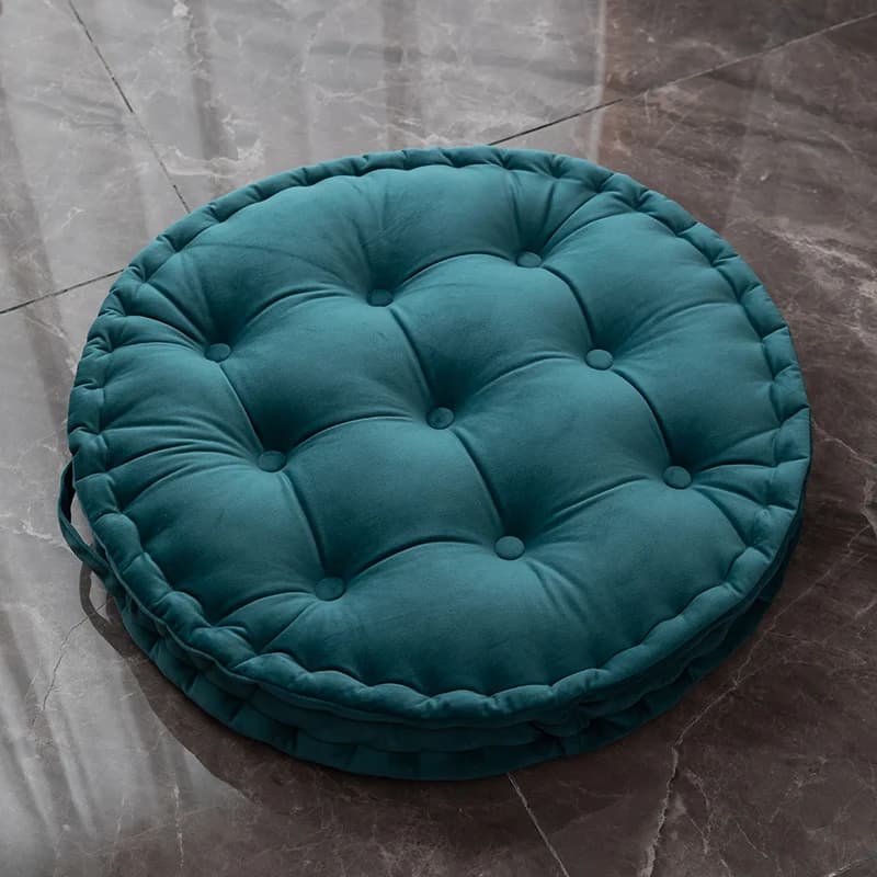 EIFLOY-Nordic Velvet Tatami Floor Pillow, Seat Cushion, Meditation Futon, Soft and Thick, Round, Indoor Outdoor