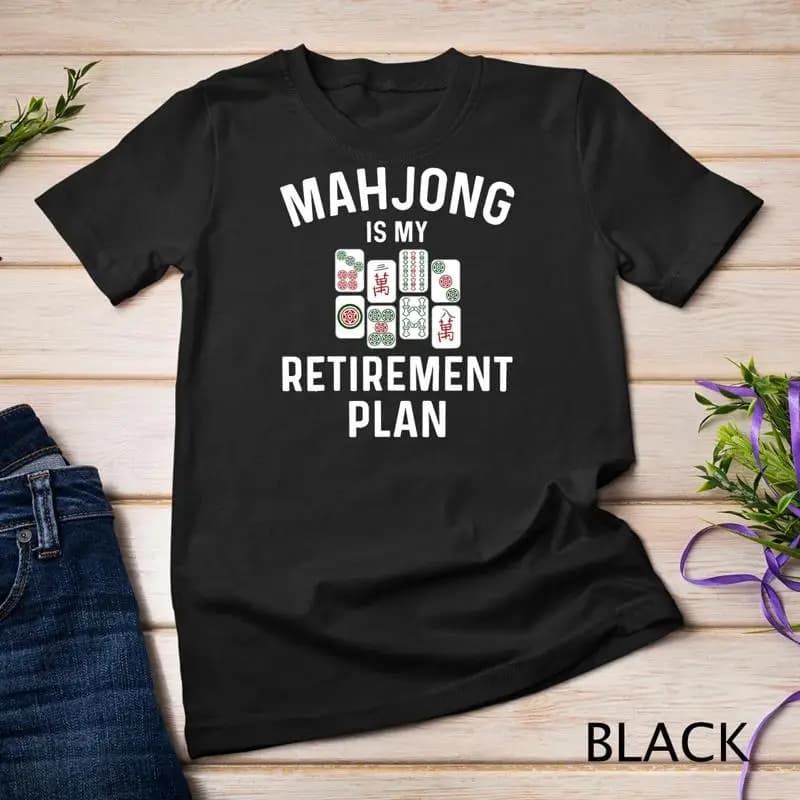 Divertente regalo Mahjong per uomo donna T-shirt per amanti dei giochi di piastrelle T-shirt unisex