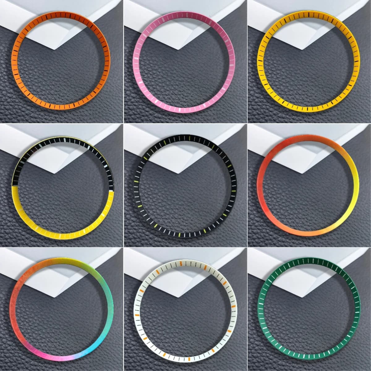Internal Ring for Watch 30.5mm * 27.3mm in Plastic/Rame, Ring with Ladder for Edit, Compatible with NH35/NH36 Case, Male's Watches Parts