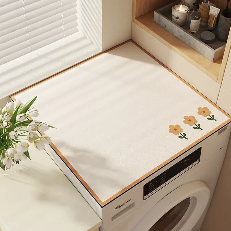 Cover cloth for refrigerator with home diatom mud, dust cover for roller washing machine