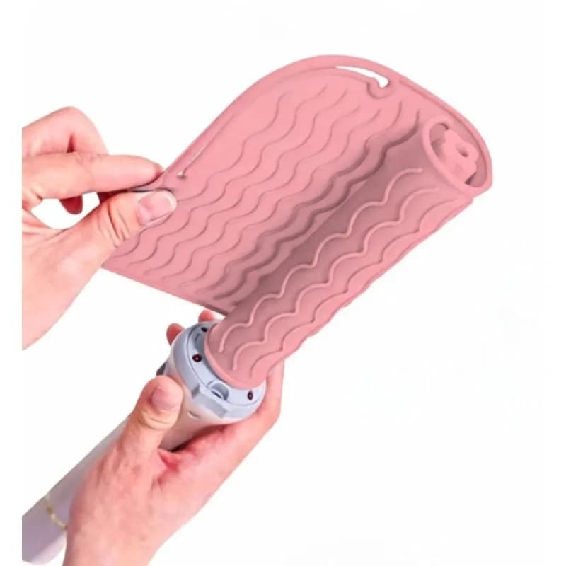 Portable Travel New Plus Size Silicone Heat Resistant Mat, Hot Tools Pad Cover for Curling Iron, Flat Iron Hair Straightener