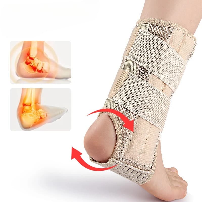 1 Pezzo Fascia Elastica Regolabile per Caviglia, Supporto Antisfondamento, Protezione Tallone