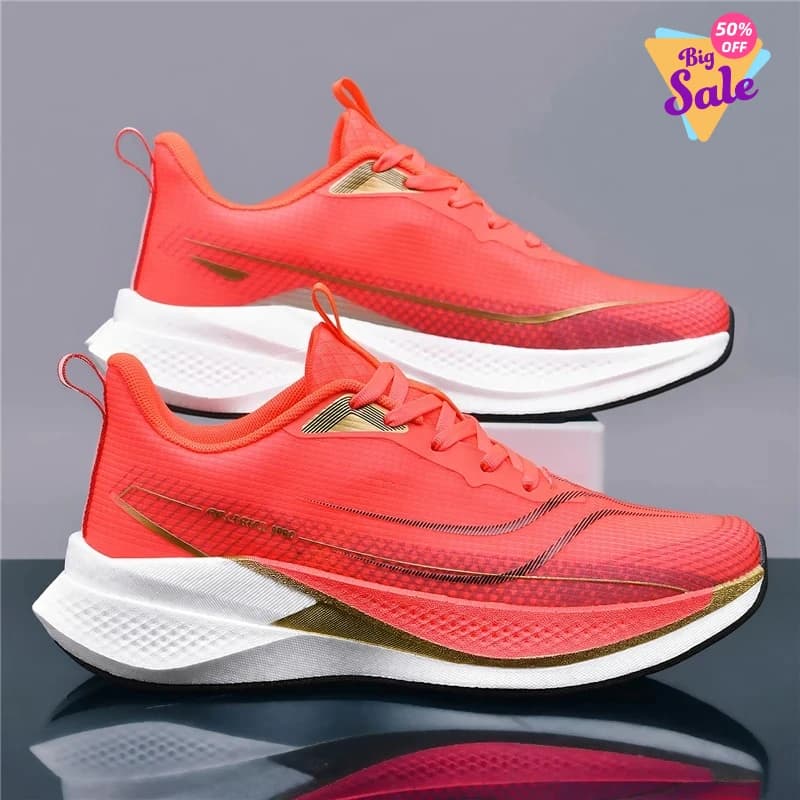 Scarpe da Corsa Marathon per Uomo con Piastra in Carbonio, Sneakers Sportive Traspiranti e Leggere, Comode e Antiscivolo per Donna