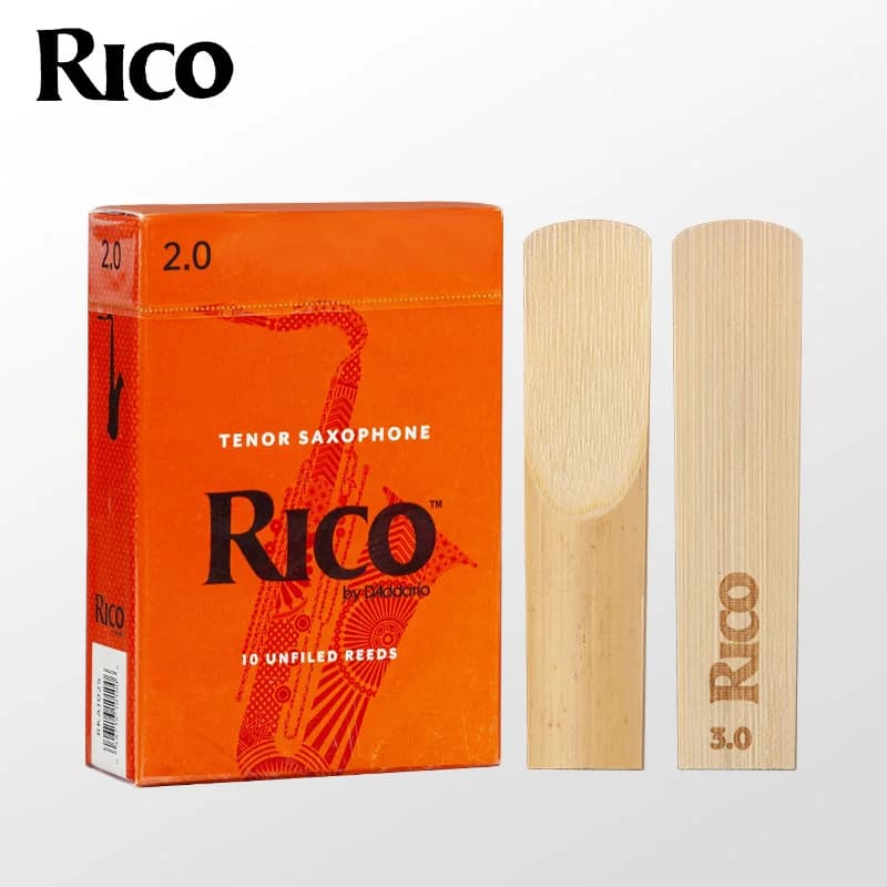 American Imported Yellow Box 2.02.5 No. 3 E-Flat Alto B-Flat Tenor Soprano Rico Saxophone Reeds
