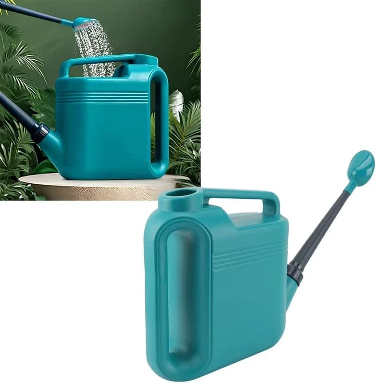 Large Thickened 5L Plastic Long Mouth Watering Can Garden Tool for Plant Care Flower Spraying Hose Home Garden Decoration