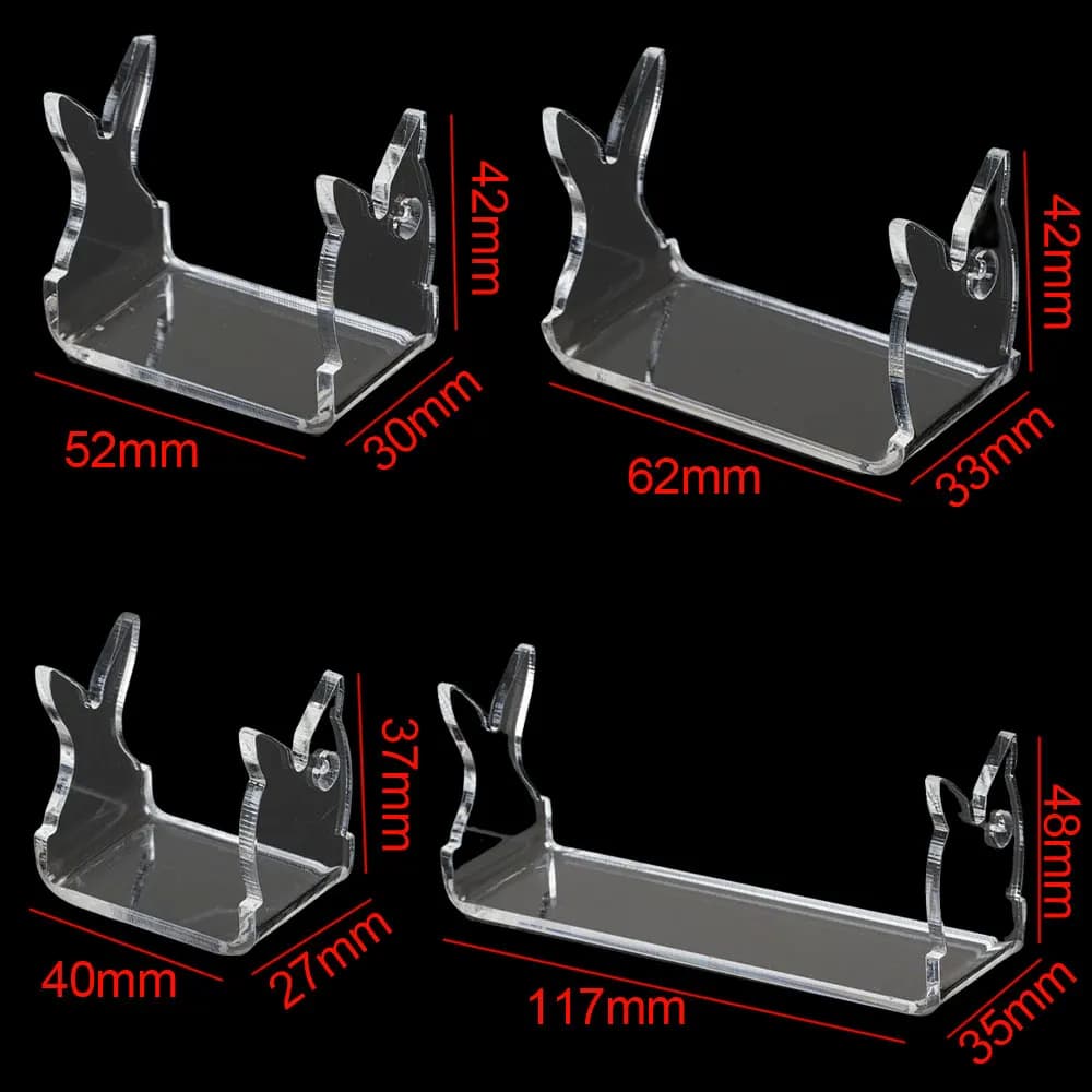 1pc attrezzatura da pesca esca da pesca espositore in acrilico esca dura pesciolini jigging scaffale supporto per rack supporto decorazione di stoccaggio
