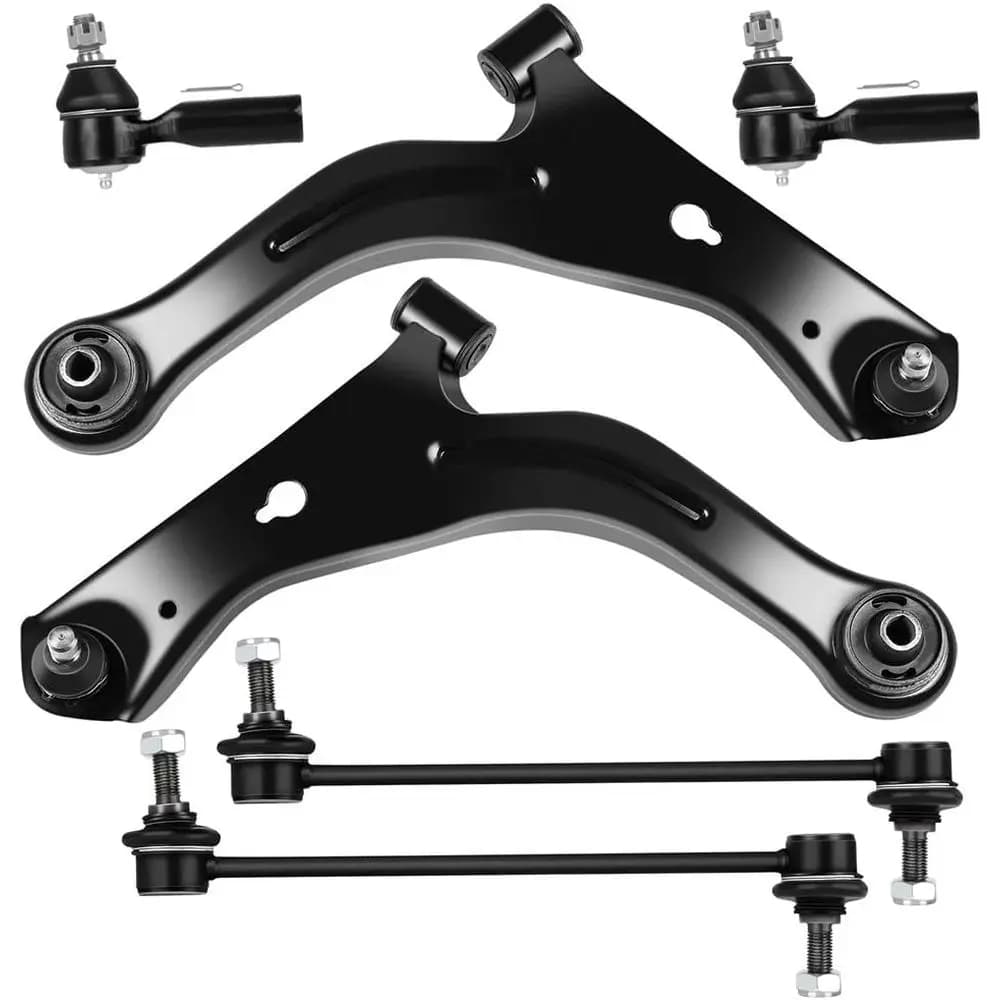 Kit Sospensioni 6 Pezzi per Mazda Tribute 2001-2004 - Bracci di Controllo Inferiori Anteriori, Giunti Sferici, Tiranti Esterni, Collegamenti Barra Stabilizzatrice