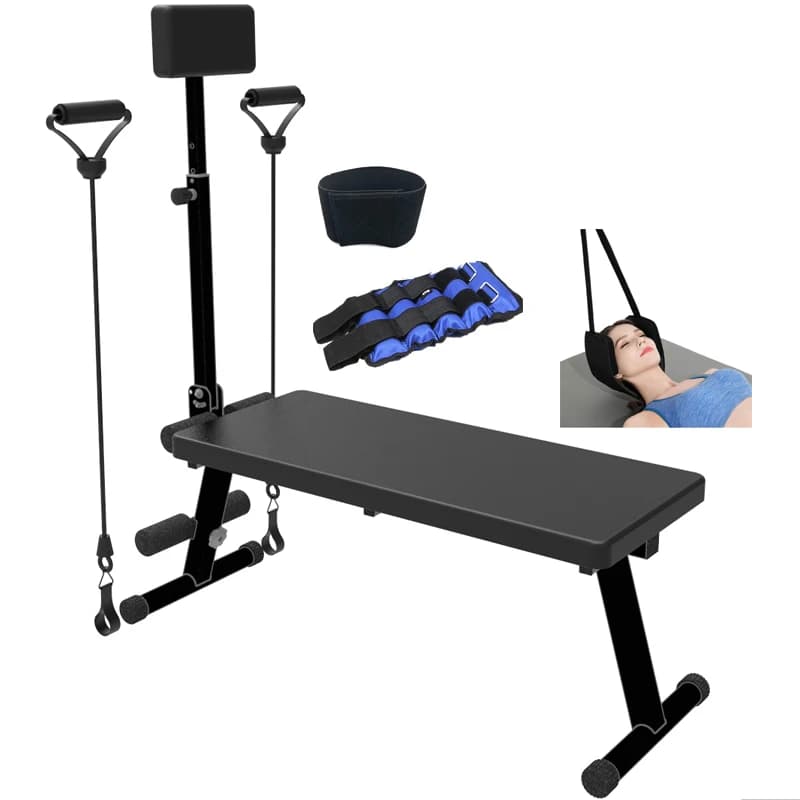 Panca multifunzionale per l'allungamento della casa tavola sit-up con leggings con coulisse sandbag cintura di sollievo cervicale