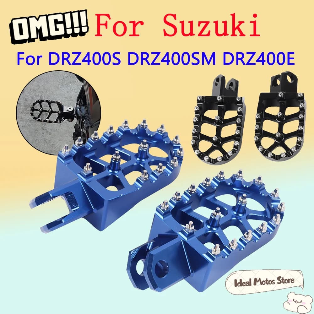 Per Suzuki DRZ400 DRZ400S DRZ400SM DRZ400E Moto Pedane Poggiapiedi Rinforzato Dirt Pedali Avventura Equitazione Accessori