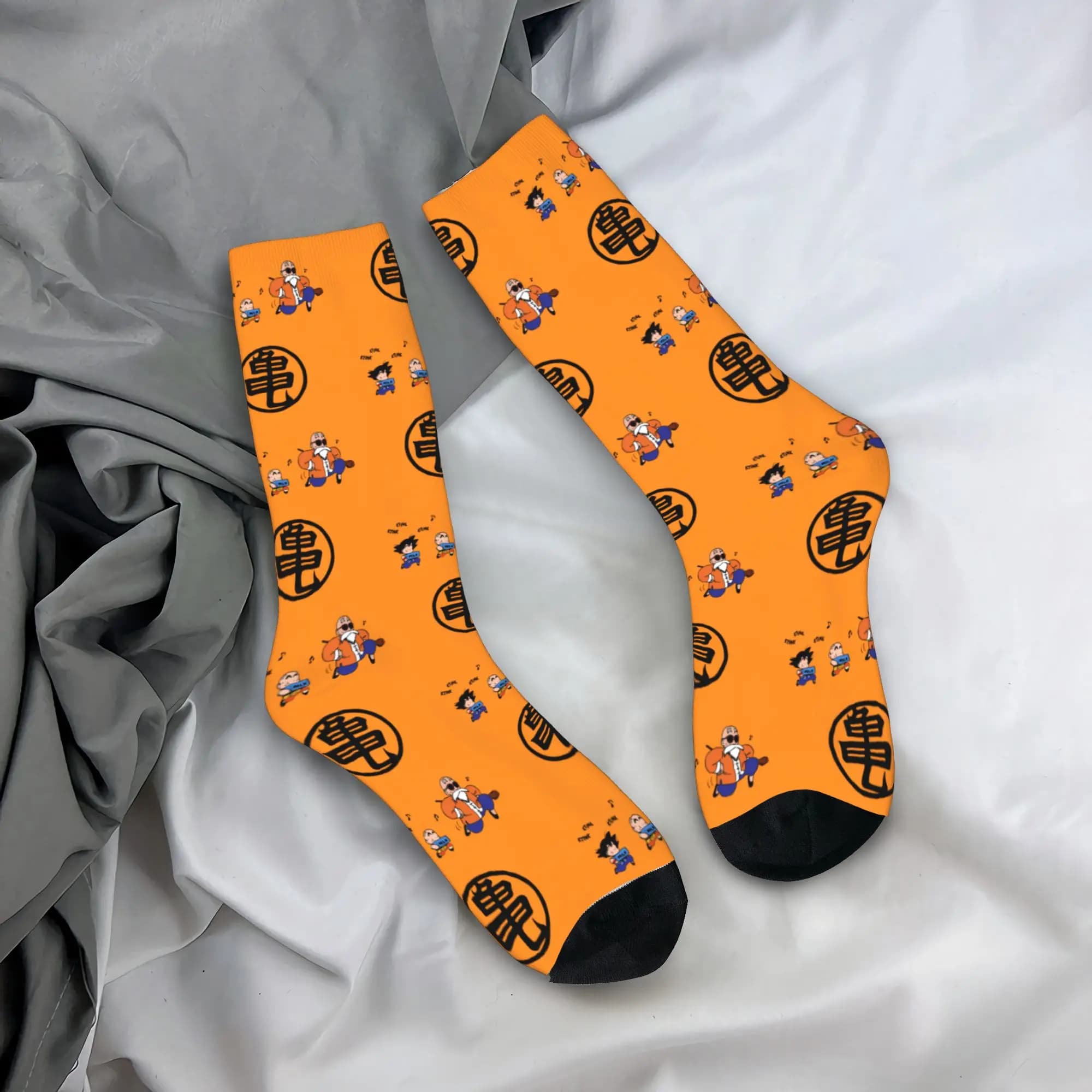 Fashion Printing D-Dragon B-Ball Masters Roshis Socks Men Women Stretch Summer Autumn Winter Turtle Hermits Cartoon Crew Socks