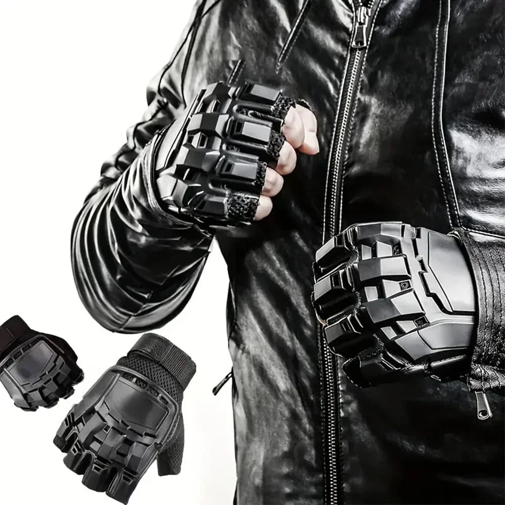 Thermal gloves without fingers: hot, water resistant and improving grips for bikers, excursions, outdoor training