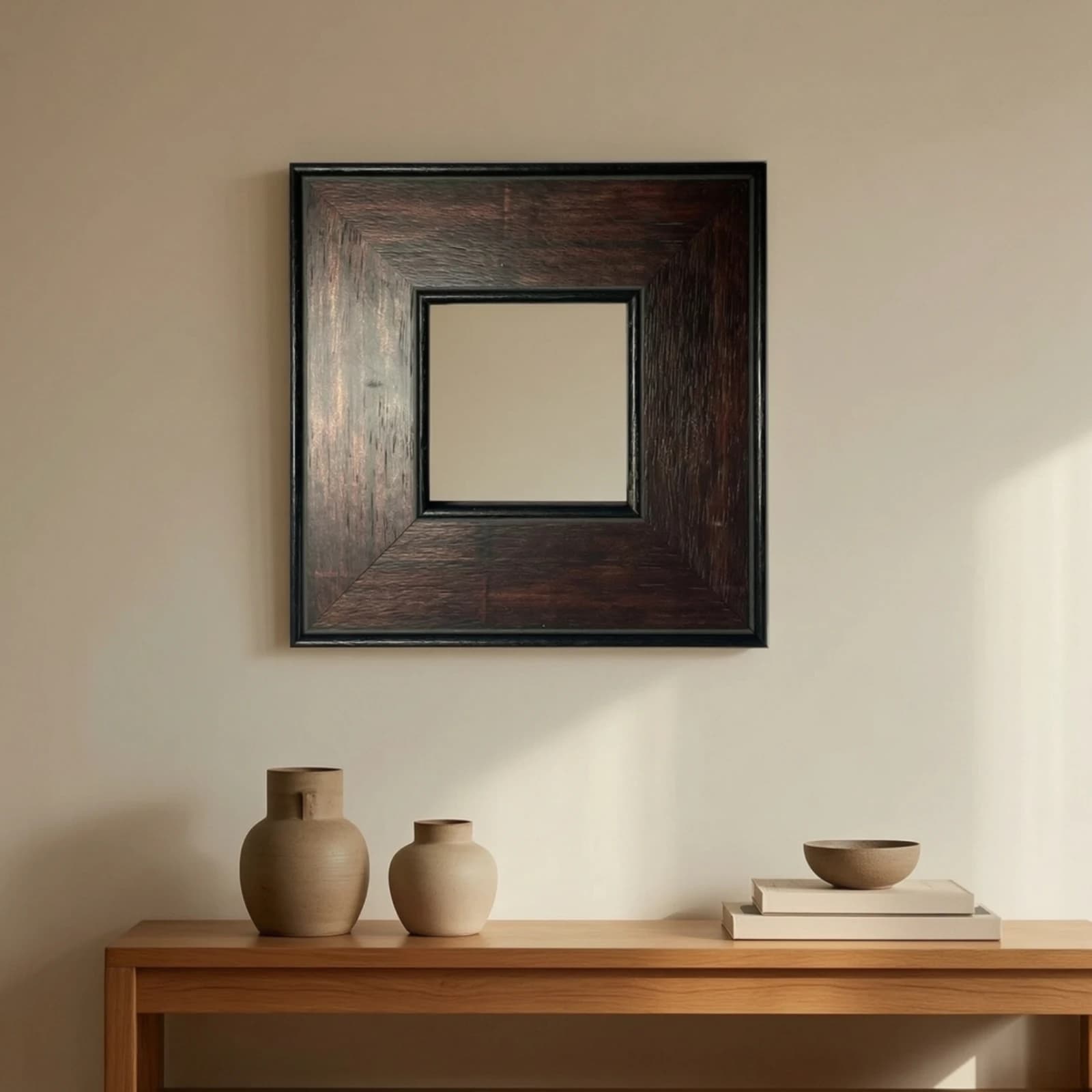 Wooden Picture Frame Decorative Wood Frame with Black Edging Long-Lasting Easy to Install for Photographers, Living Room