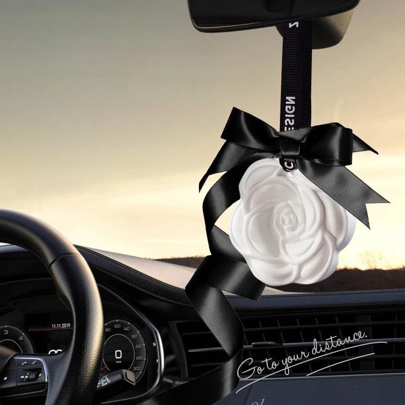 Deodorant for hanging car beautiful scent of white flowers for auto Styling Aroma fresh air purifier interior decorations ornament