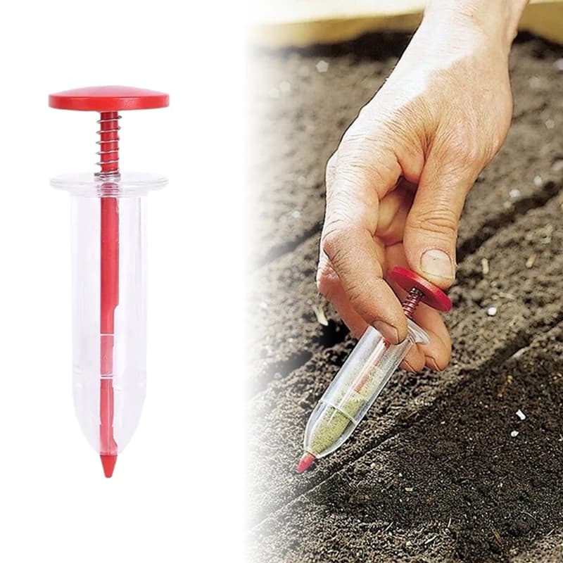 1 pz dispenser di semi portatile mini strumento seminatrice manuale per piantare il giardino vaso di fiori e letto da giardino forniture essenziali per il giardinaggio