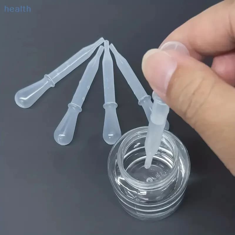 5/10 pz Plastica Usa E Getta Pipetta Trasferimento Pipette Graduate Contagocce Liquido Per Orecchio Occhi Oli Essenziali Alcolo Vernice Lab
