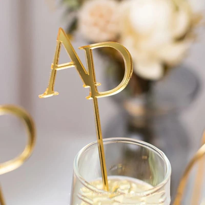 Agitatori per bevande personalizzati Stir Stick Cocktail Swizzle Sticks Wedding Bar Decor Party 15CM