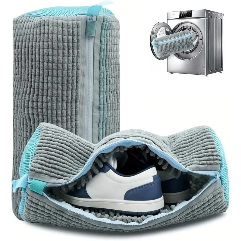 Shoe Washing Machine Bag, Laundry Bags for All Shoes Type Shoe Cleaning Bag with Zipper for Washer & Dryer Deep Cleaning Machine