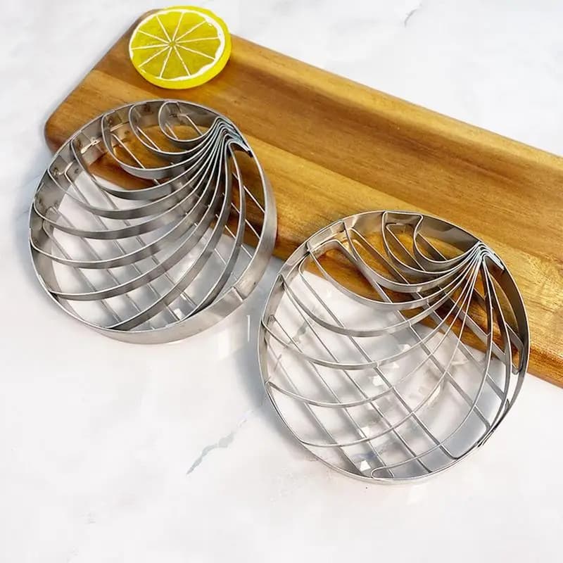 Taglierina per conchiglia in acciaio inossidabile Stampo per pane su due lati da 4 pollici per stampo per torta a forma di pane per pasta messicana