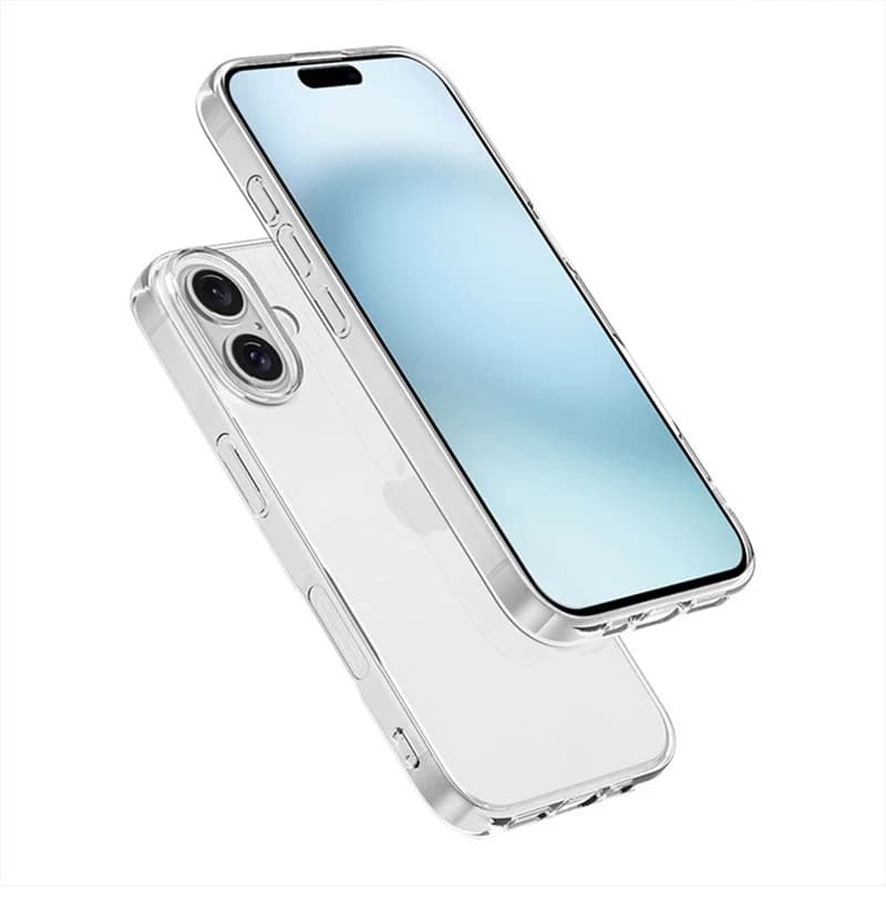 Ultra Thin Transparent TPU Case For Iphone 16 17 Air Pro Max 16E 16 Plus Fit Protective silicone Crystal clear soft Back Cover