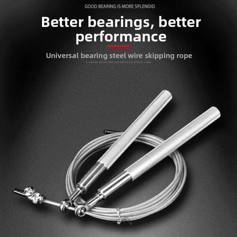 Steel Wire Bearing Skipping Rope Racing for Weight Loss Fat Burning Indoor Household Use Jump Ropes Portable Fitness Equipment