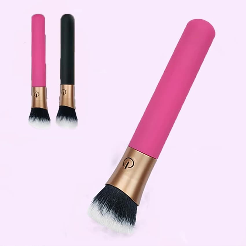 Vibratore Femminile a Forma di Pennello da Trucco, Mini Vibratore Bullet, Bacchetta Magica AV, Massaggiatore per Clitoride, Punto G, Anale, Giocattoli Sessuali per Donne