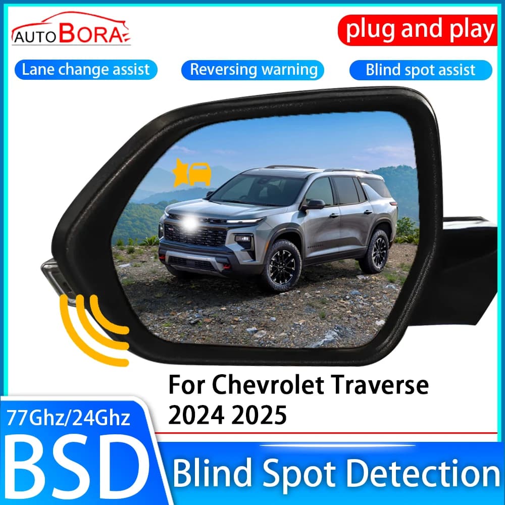ZhuCamX Car Blind Spot Detection System BSD BSA BSM Sensor Drive Rear Mirror Monitoring for Chevrolet Traverse 2024 2025